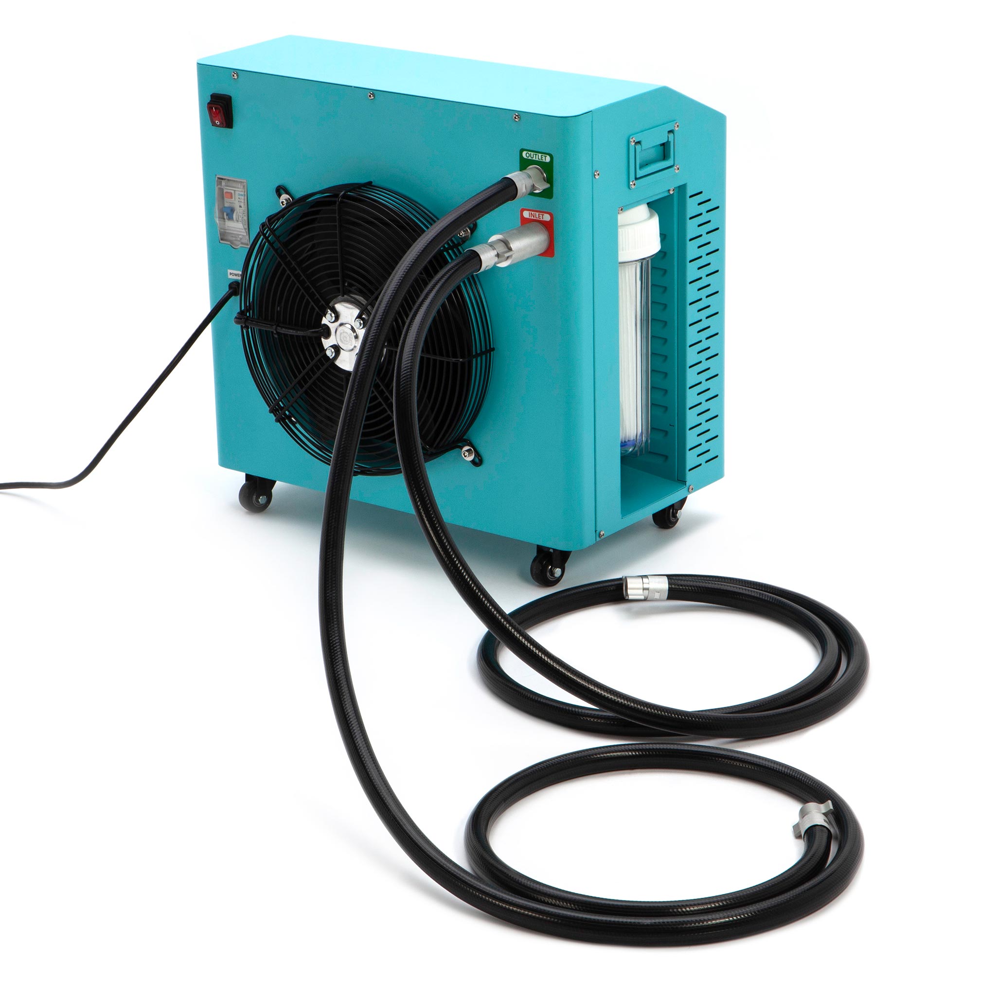 Cryospring Blue Wifi Chiller with hose connectiong