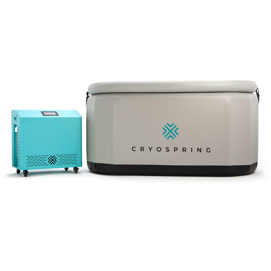 Cryospring Inflatable Tub and Wifi Chiller Front View