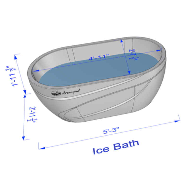 Dreampod Ice Bath dimensions