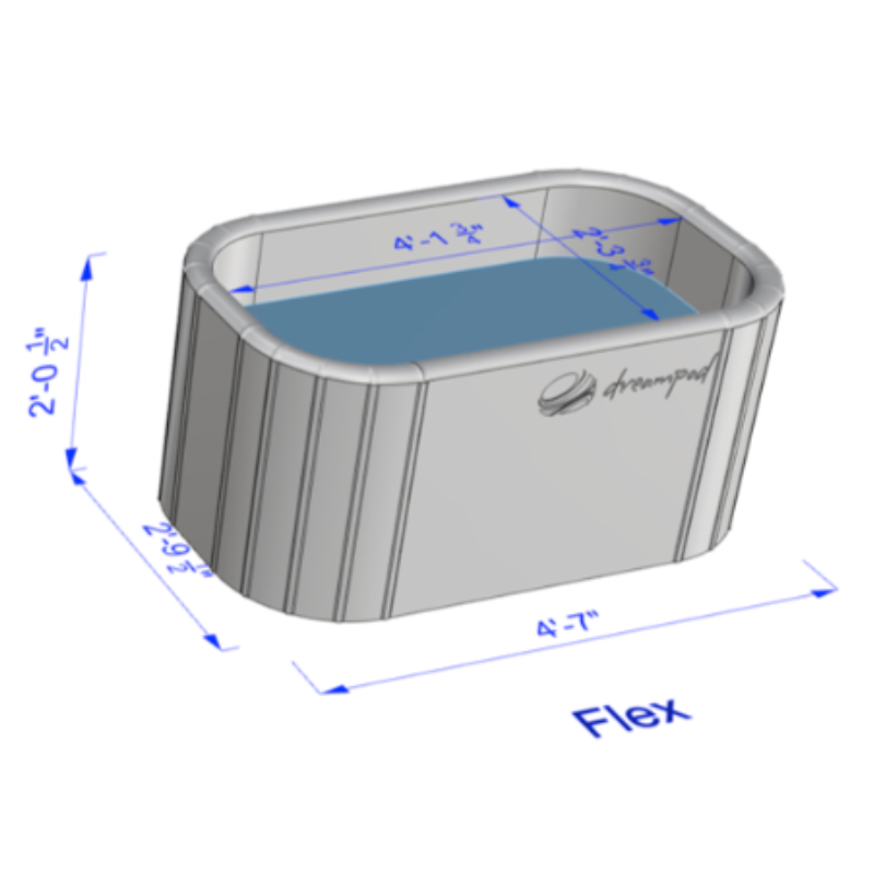 Dreampod Flex Tub dimensions